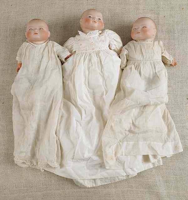 Appraisal: Three Grace S Putnam bisque Bye-Lo baby dolls tallest -