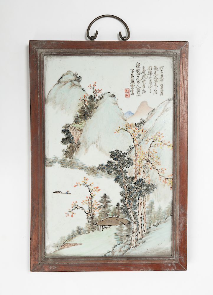 Appraisal: Chinese Republic Qian Jiang Plaque Chinese Republic Period Qian Jiang