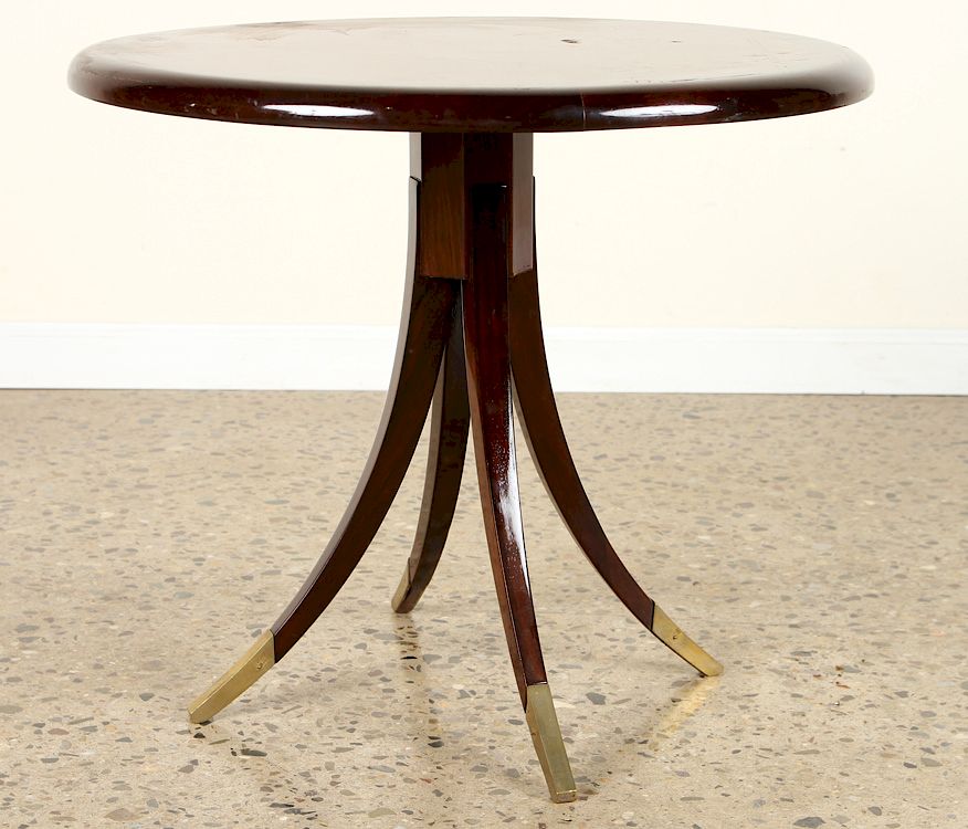 Appraisal: MAHOGANY BRONZE TABLE BY MAURICE JALLOT C An elegant mahogany