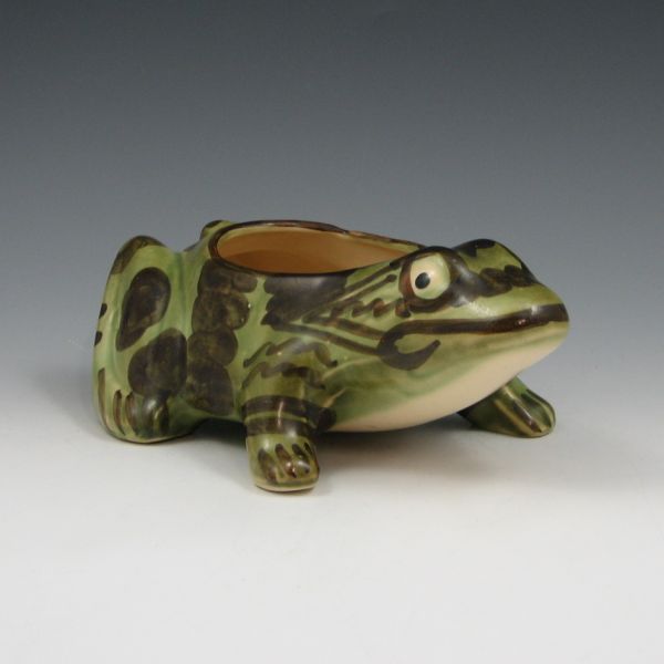 Appraisal: Brush McCoy frog planter Marked B Mint long by tall