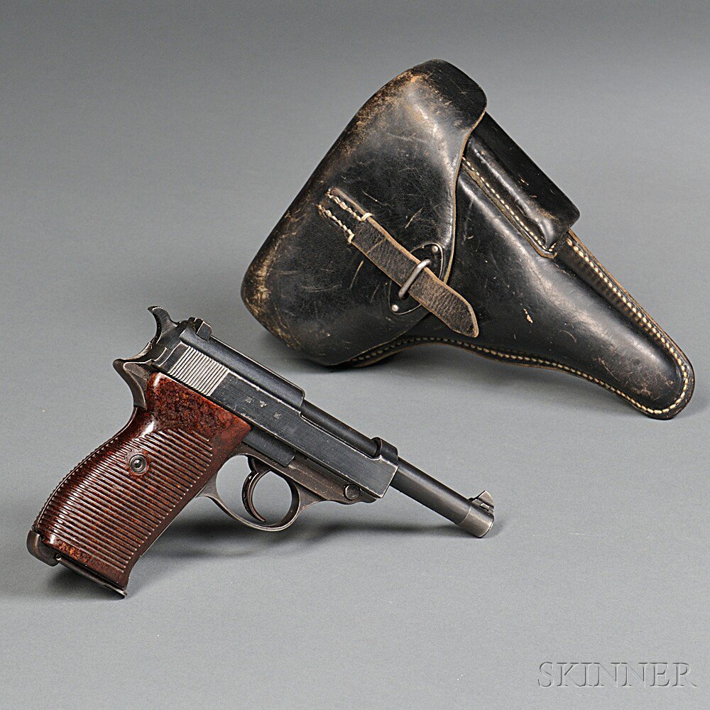 Appraisal: Mauser-manufactured Walther P- Pistol Holster and Spare Magazine c serial