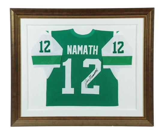 Appraisal: SIGNED JOE NAMATH JERSEY Non-game away jersey signed by Namath