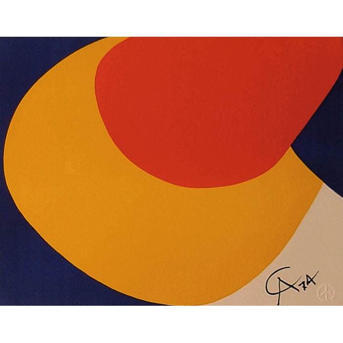 Appraisal: Alexander Calder American - Convection color lithograph x signed and