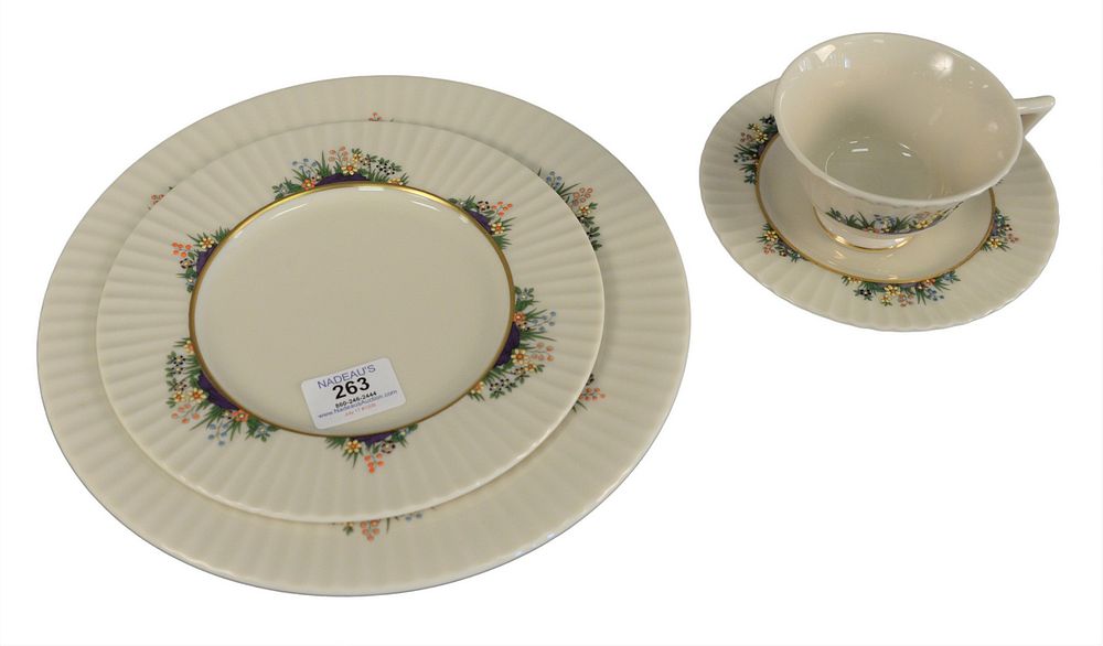 Appraisal: Piece Lot of Lenox Rutledge Dinnerware set to include dinner