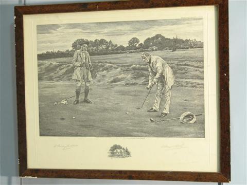 Appraisal: AFTER WALTER DENDY SADLER BRITISH - THE SHORT GAME Lithograph