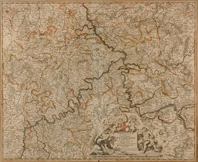 Appraisal: Map of the Rhine Forest Germany Frederick De Wit Dutch