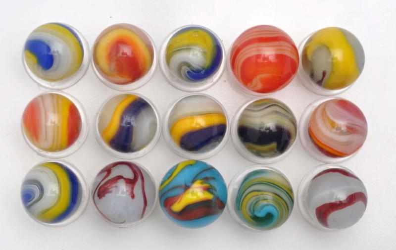 Appraisal: Lot of Machine Made Marbles Description Includes nine assorted Popeyes