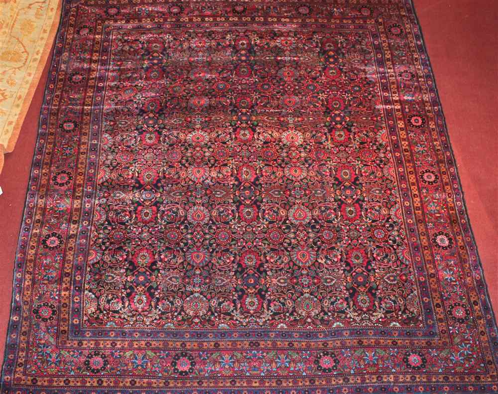 Appraisal: PERSIAN BIDJEIR WOOL RUG approx ' '' x ' retail