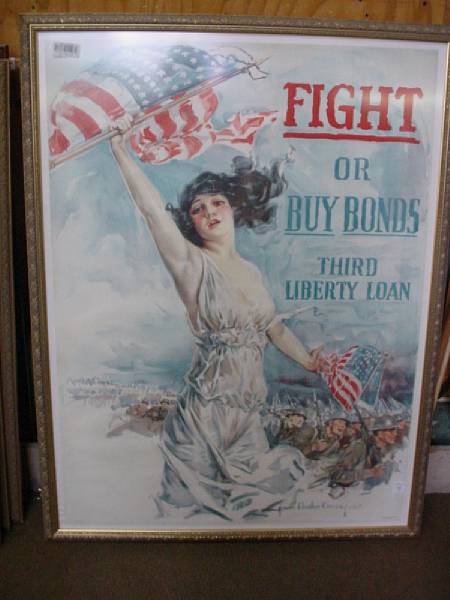 Appraisal: A lot of five World War Liberty Bonds posters Comprising