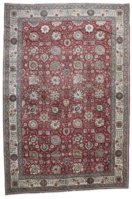 Appraisal: TABRIZ CARPET NORTHWEST PERSIA MID TH CENTURY the red field