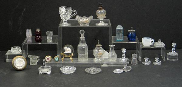 Appraisal: An assembled group of American press molded glass th century