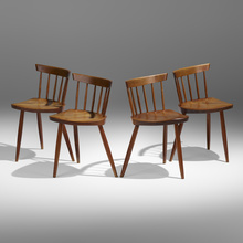 Appraisal: George Nakashima MIRA CHAIRS SET OF FOUR Nakashima StudioUSA American