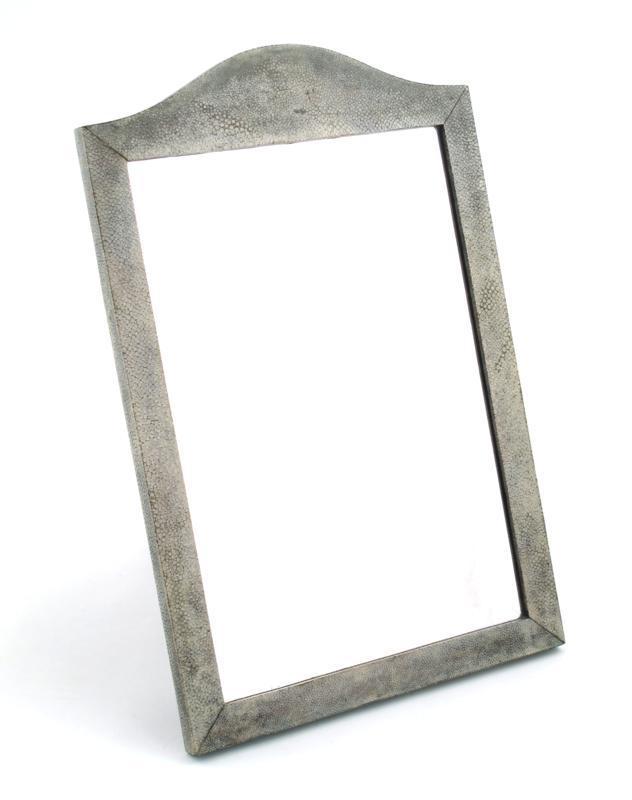 Appraisal: A shagreen easel backed mirror