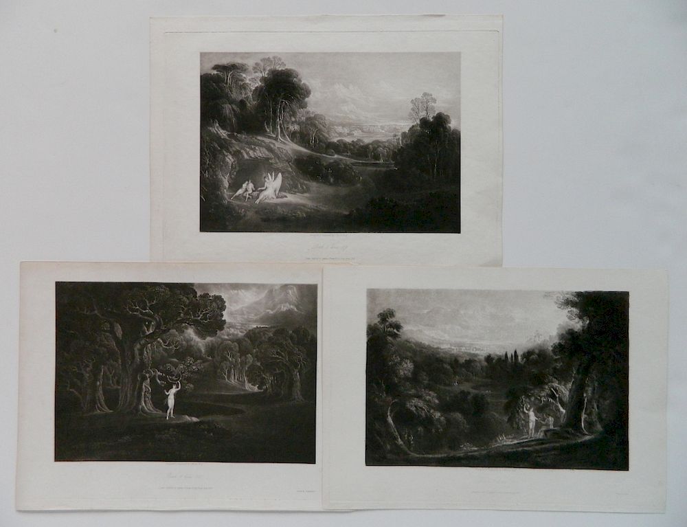 Appraisal: John Martin- mezzotints John Martin British - - ''IV -