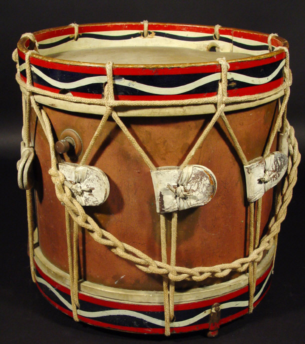 Appraisal: Early th century marching drum cm diameter