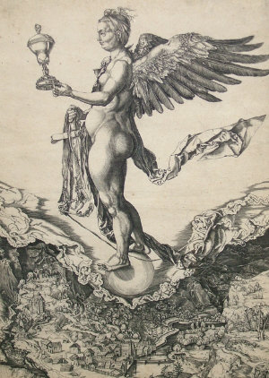 Appraisal: After Albrecht Durer - - Nemesis or Good Fortune originally