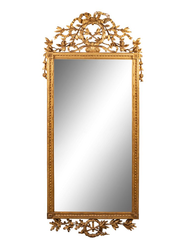 Appraisal: A Louis XVI Style Giltwood Mirror A Louis XVI Style