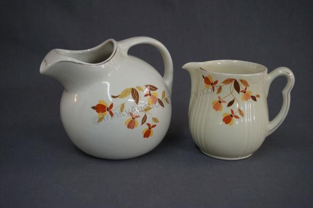 Appraisal: Hall Autumn Leaf Ball Pitcher and Utility Jug Produced by