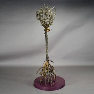 Appraisal: Bronze Tree Sculpture Bronze tree sculpture