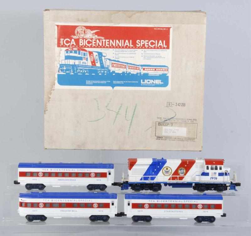 Appraisal: Lionel TCA Bicentennial Train Set Description American O- gauge Includes