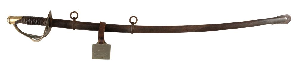 Appraisal: CIVIL WAR CAVALRY SWORD AND SCABBARD BLADE LENGTH CIVIL WAR