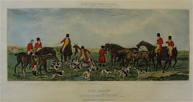 Appraisal: SIR JOHN DEAN PAUL COLORED ENGRAVING British - The Death