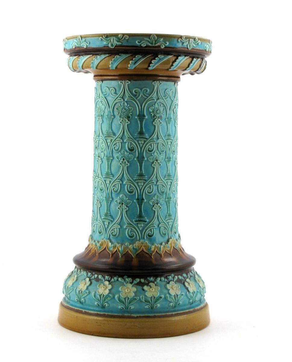 Appraisal: A Doulton Lambeth stoneware Persian Ware jardiniere stand