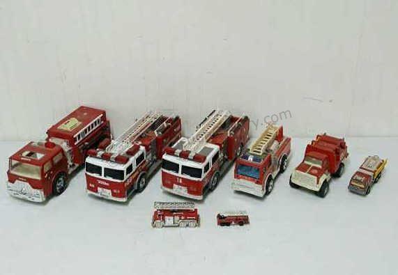 Appraisal: Includes Remco pressed steel Rescue Fire Truck Tonka Fire Dept