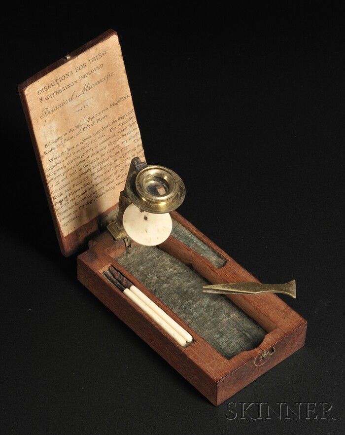 Appraisal: Withering's Improved Botanical Microscope England early th century the mahogany