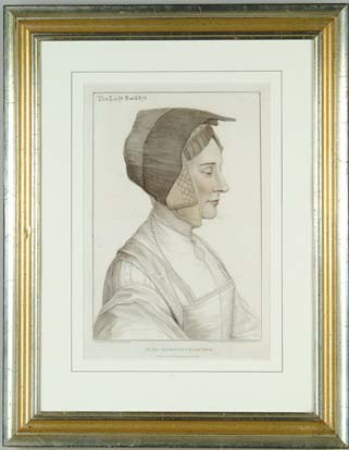 Appraisal: FRANCESCO BARTOLOZZI Italian - THE LADY BARKLEY Colored engraved portrait