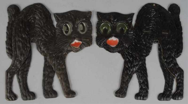 Appraisal: Lot of Cardboard Arched-Back Cat Die-Cuts Description German Condition Very