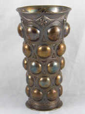 Appraisal: A tall Victorian silver vase with military inscription in the