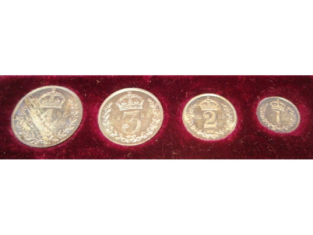 Appraisal: A Victorian Maundy coin set in original leather case