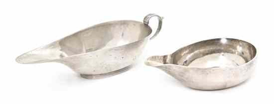 Appraisal: An English Silver Pap Boat Thomas Whipham London together with