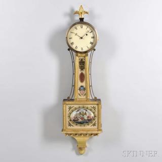 Appraisal: E Howard Co Patent Timepiece or Banjo Clock E Howard