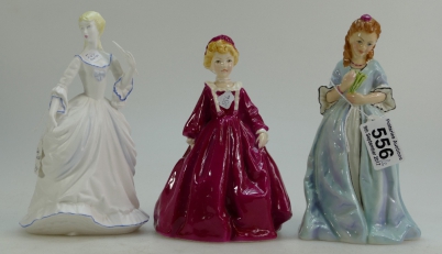 Appraisal: Royal Worcester lady figures Sweet Ann Grandmother's Dress and undecorated