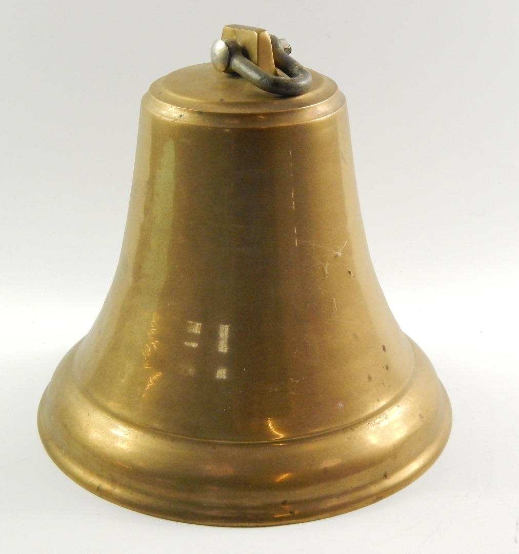 Appraisal: A brass ship's bell cm high