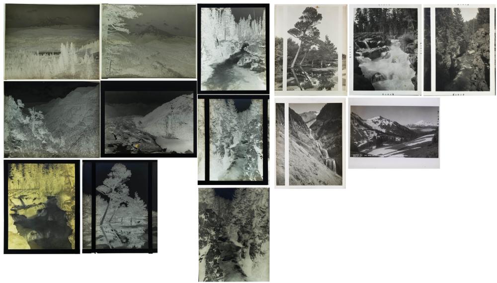 Appraisal: FOURTEEN PHOTOGRAPHIC NEGATIVES POSITIVES LANDSCAPES all x early th century