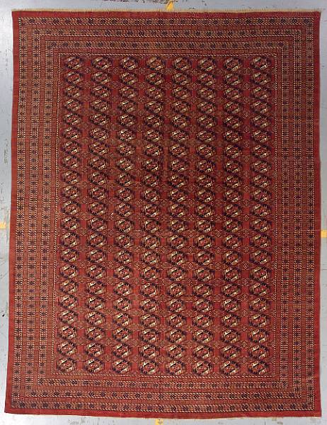 Appraisal: A Tekke Main carpet Turkestan late th century size approximately