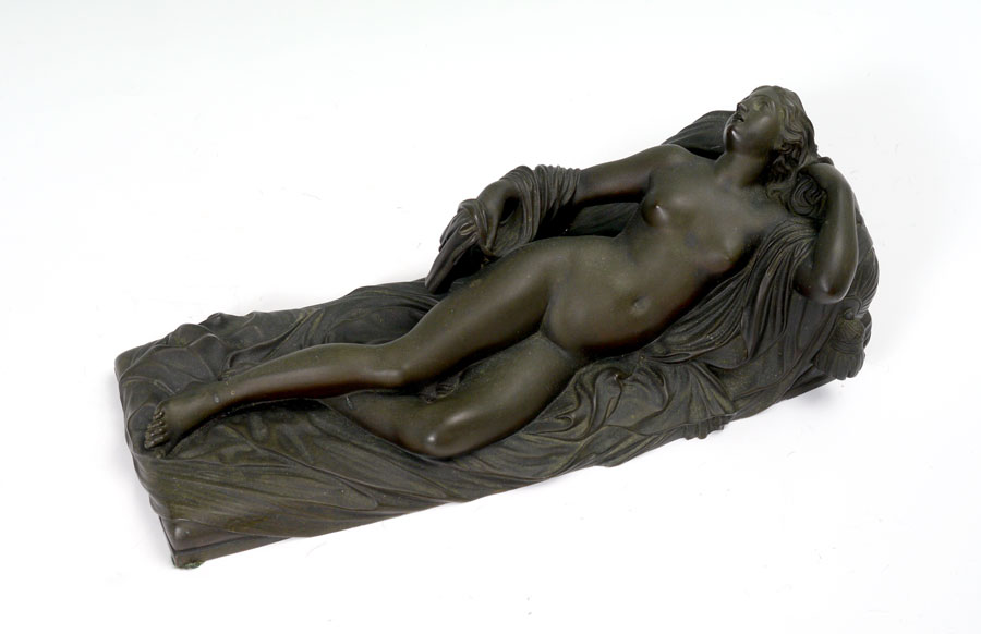 Appraisal: HARTLEY Jonathan Scott American - Reclining Nude Patinated Bronze ''