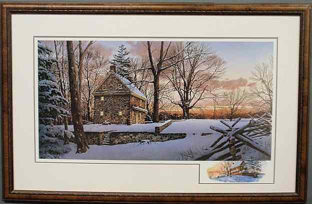 Appraisal: Framed and matted Richard Bollinger limited edition print of the