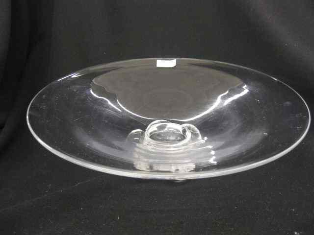 Appraisal: Steuben Crystal Centerpiece Bowl six ball pedestal base '' diameter