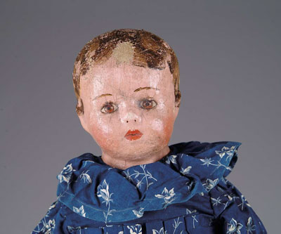 Appraisal: ALABAMA BABY A desirable Americana folk art doll in a