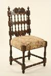 Appraisal: CHAIR - Victorian walnut side chair with open spindle and