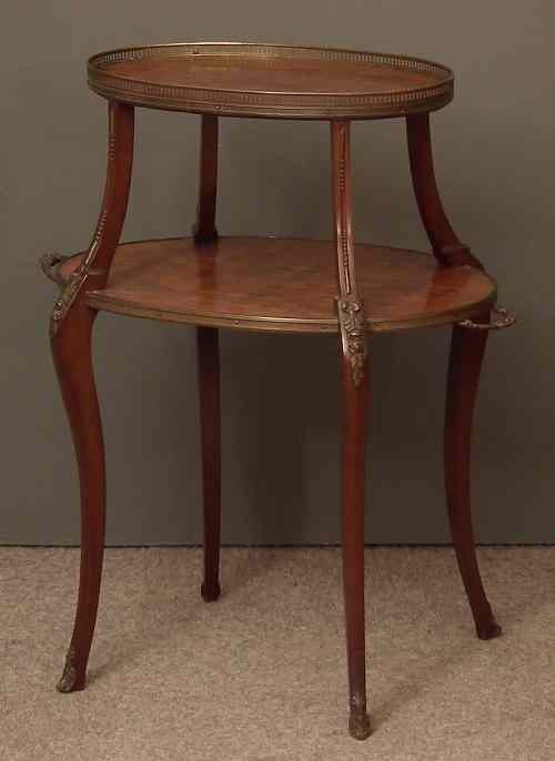 Appraisal: A th Century French walnut parquetry and gilt metal mounted