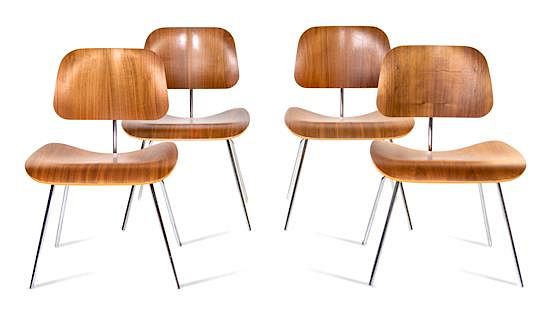 Appraisal: Charles and Ray Eames American - - Set of Four