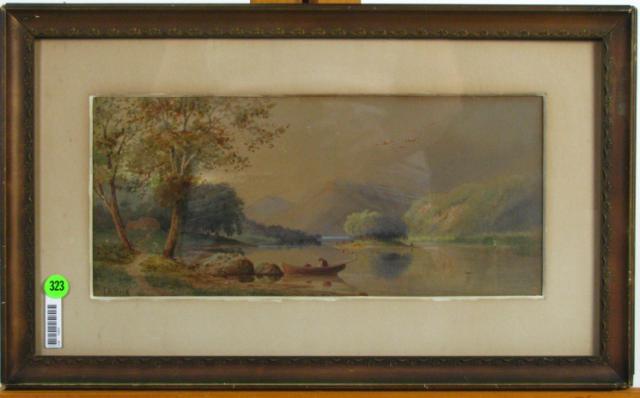 Appraisal: Julius Augustus Beck PA Italy - x Watercolor Signed Lower