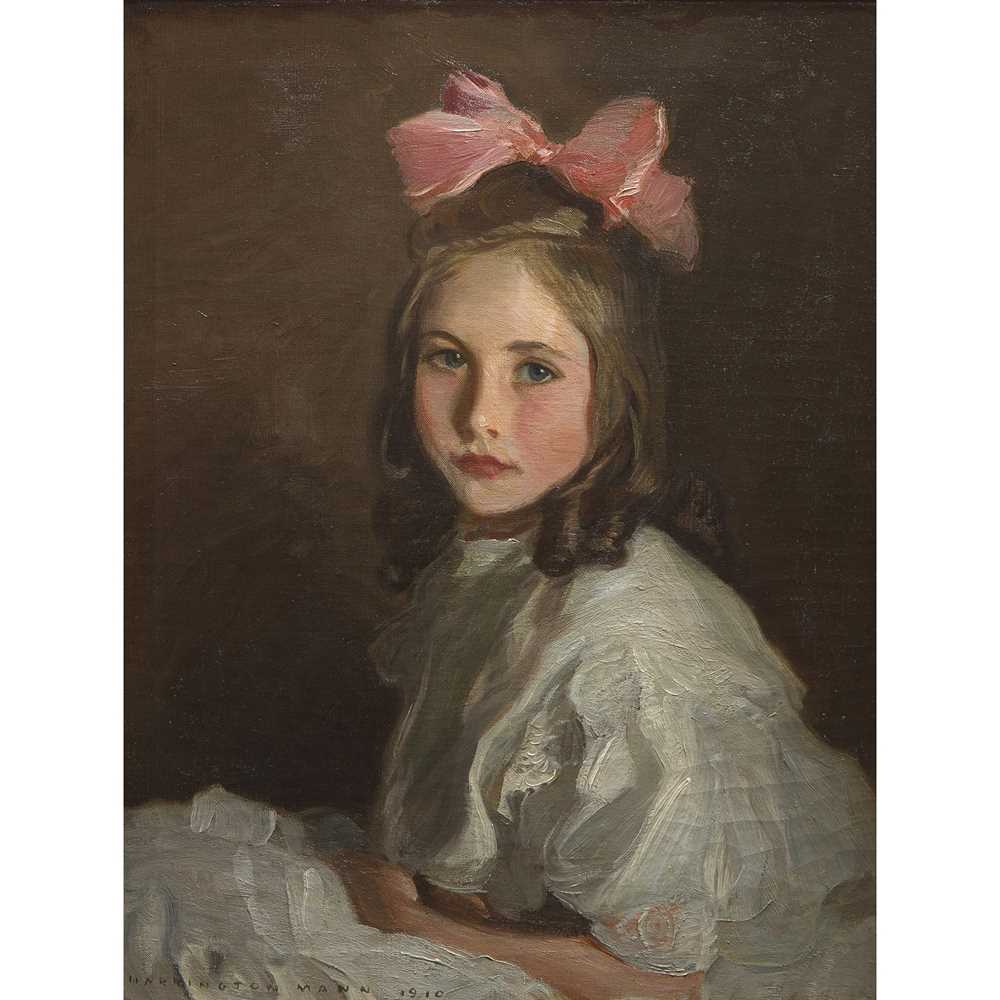 Appraisal: HARRINGTON MANN R P R E SCOTTISH - PORTRAIT STUDY