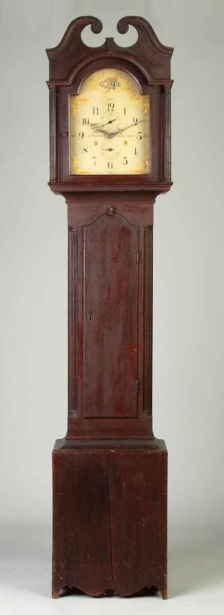 Appraisal: Seth Thomas Cherry Tall Case Clock Cherry case original finish