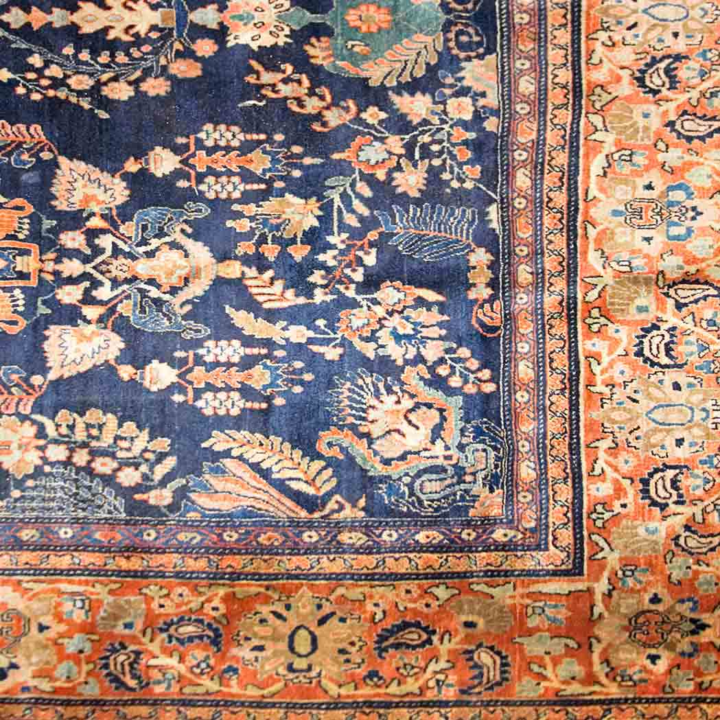 Appraisal: Sarouk Fereghan Carpet North Persia late th century The midnight